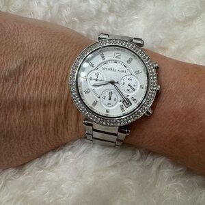 Michael Kors Silver Parker Watch